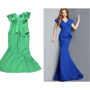 JOVANI LONG‎ MAXI DRESS GOWN SPECIAL OCCASION 09644 EMERALD GREEN 12 Ret $895